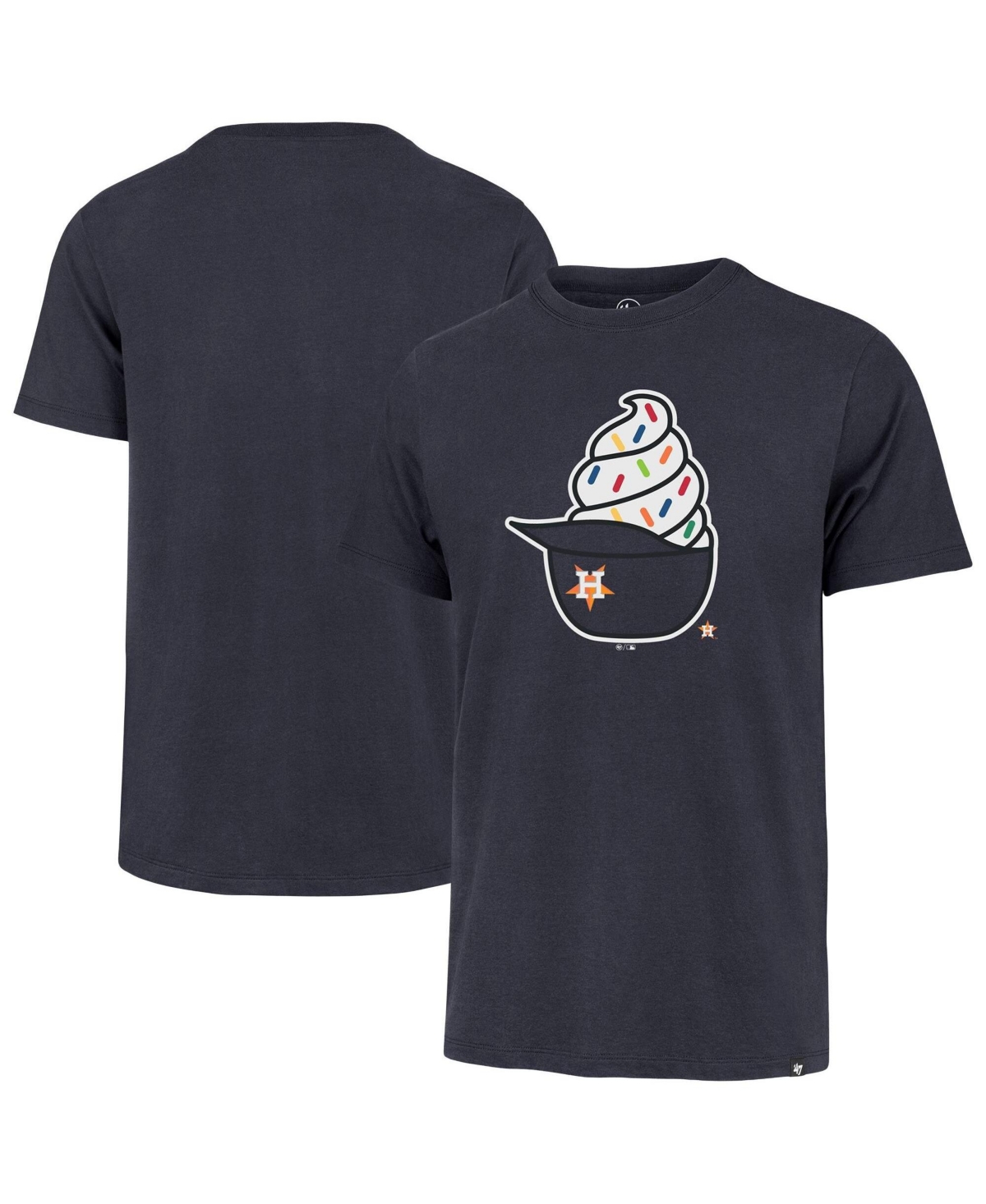 47 Brand Men's Navy Houston Astros Ice Cream Helmet Franklin T-Shirt - Navy