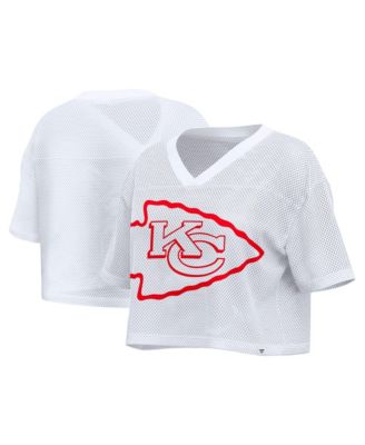 Women's Kansas City Chiefs Oversized Mesh Cropped Jersey