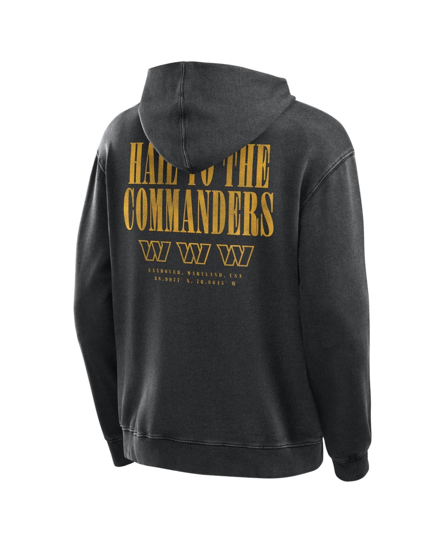 Men's Black Washington Commanders Relaxed Intense Rivalry French Terry Hoodie