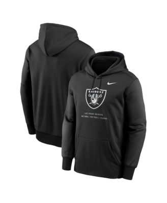 Men's Black Las Vegas Raiders Toss Sweep Therma-FIT Hoodie