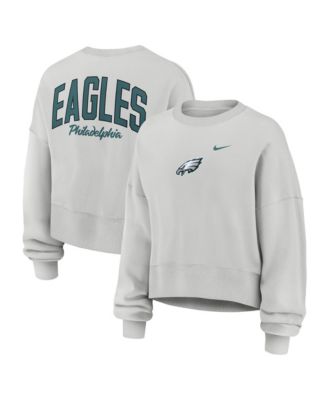 Women's Gray Philadelphia Eagles Oversized Primetime Phoenix Fleece Sweatshirt