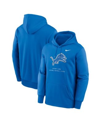 Men's Blue Detroit Lions Toss Sweep Therma-FIT Hoodie
