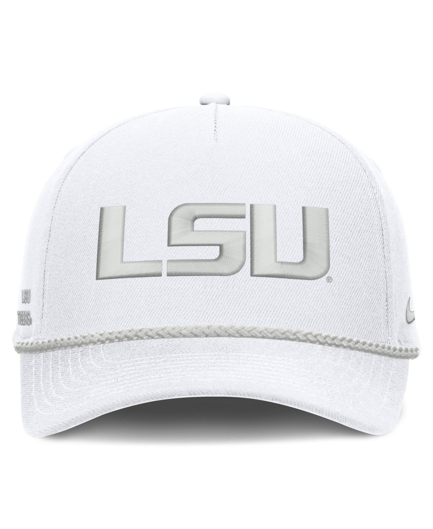 Кепка Nike White LSU Tigers Rope Rise Adjustable Hat — фото 2