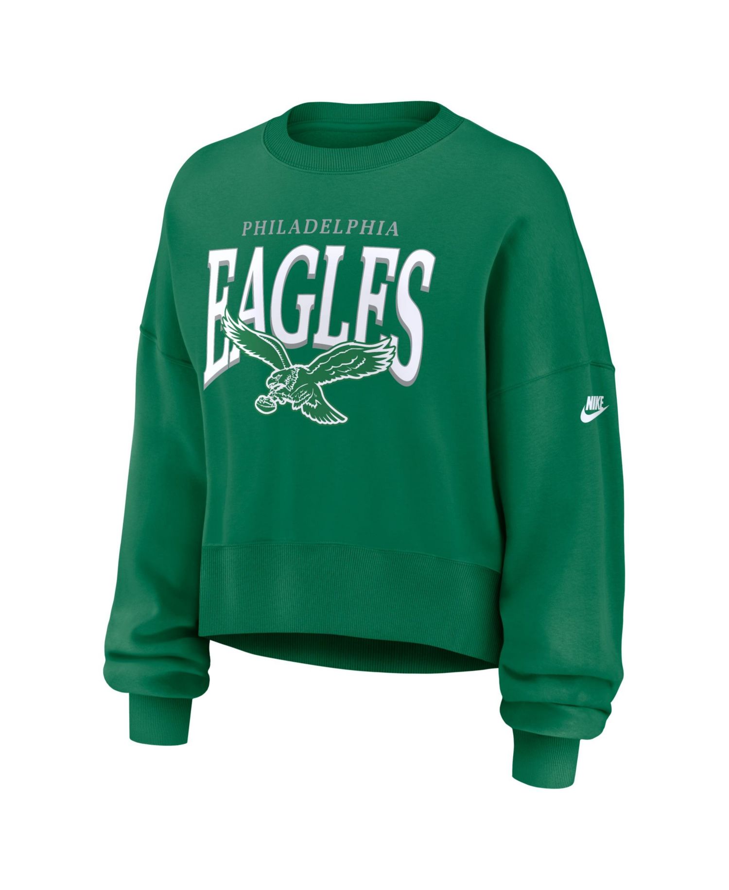 Women's Philadelphia Eagles Phoenix Long-Sleeve Oversized Fleece Sweatshirt