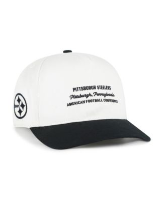 Men's White Pittsburgh Steelers Contemporary Two-Tone Hitch Adjustable Hat