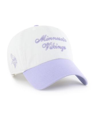 Women's White Minnesota Vikings Gelato Two-Tone Clean Up Adjustable Hat