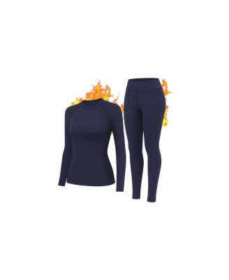 Women's Thermal Fleece Base Layer Long Johns Set