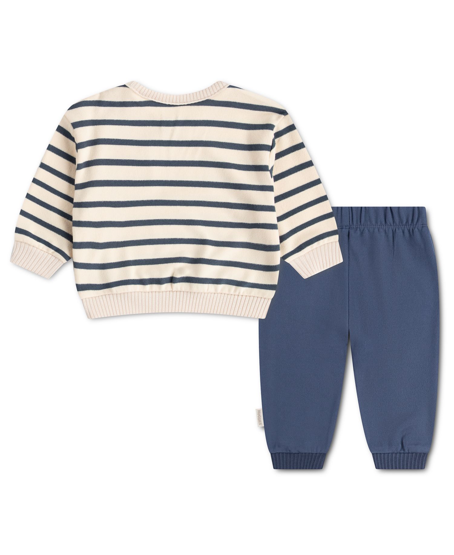 Baby Boys' Striped Long-Sleeve Top and Pants, 2-Piece Set