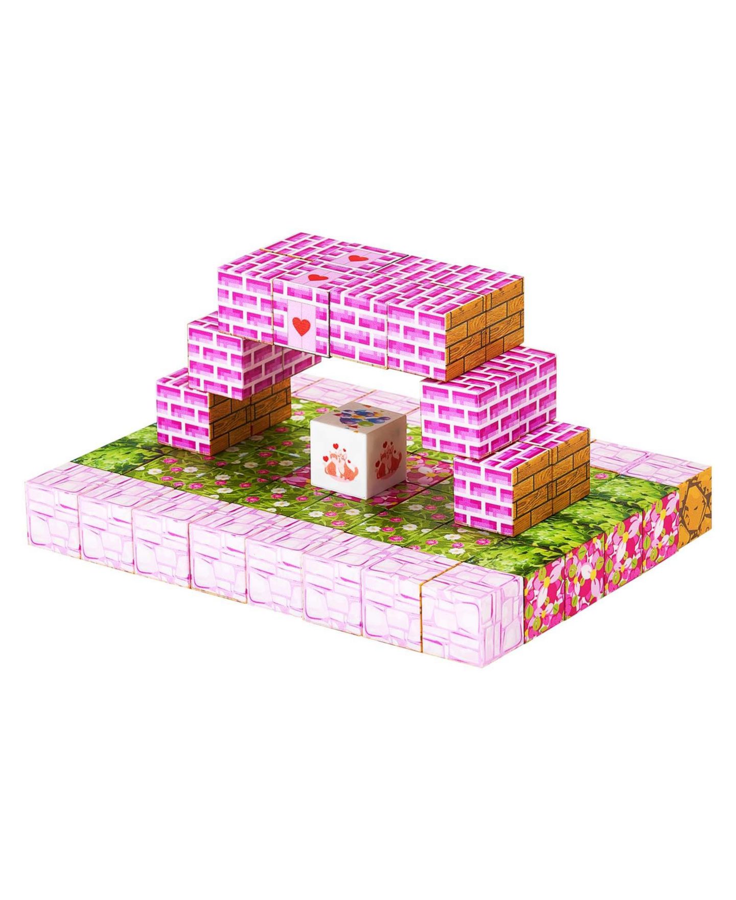 Детский конструктор HONGGE Princess Castle 100-Piece Magnetic Building Set, Ages 3+ — фото 11