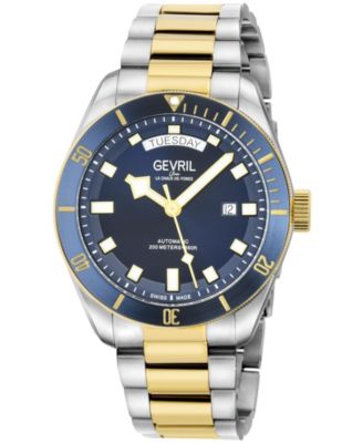 Men's Swiss Made Yorkville Swiss Automatic Two tone Stainless Steel Bracelet Watch