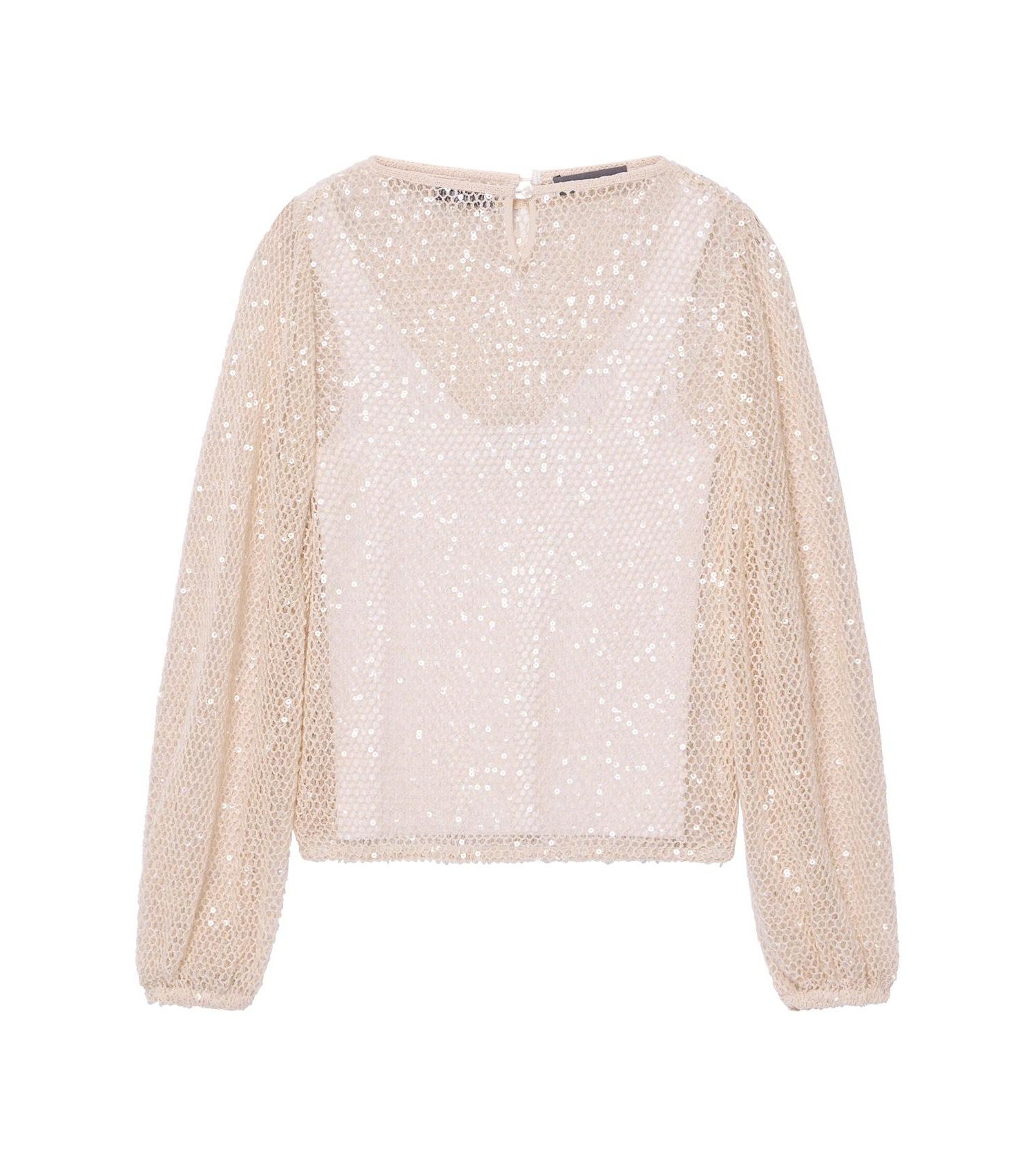 Women's Sequin Layered Balloon Top