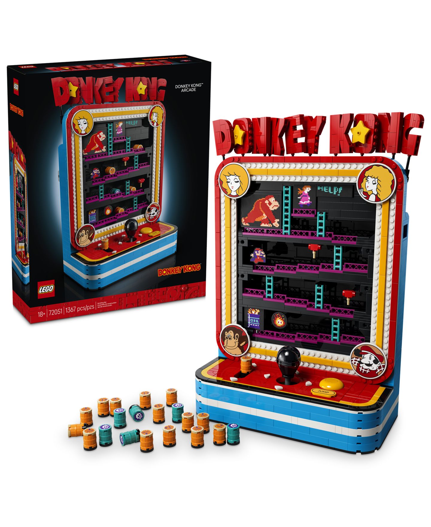 Детский конструктор LEGO® Super Mario Donkey Kong Arcade 72051 1371-Piece Building Set Ages 18+ — фото 1