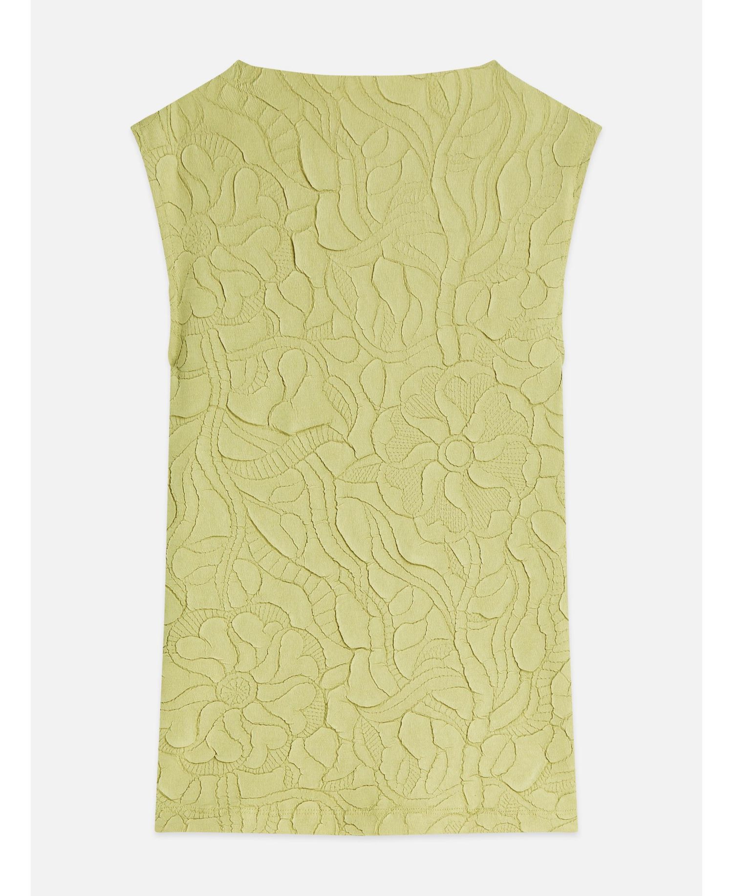 Women's Embossed Pleat Mock Neck Tank
