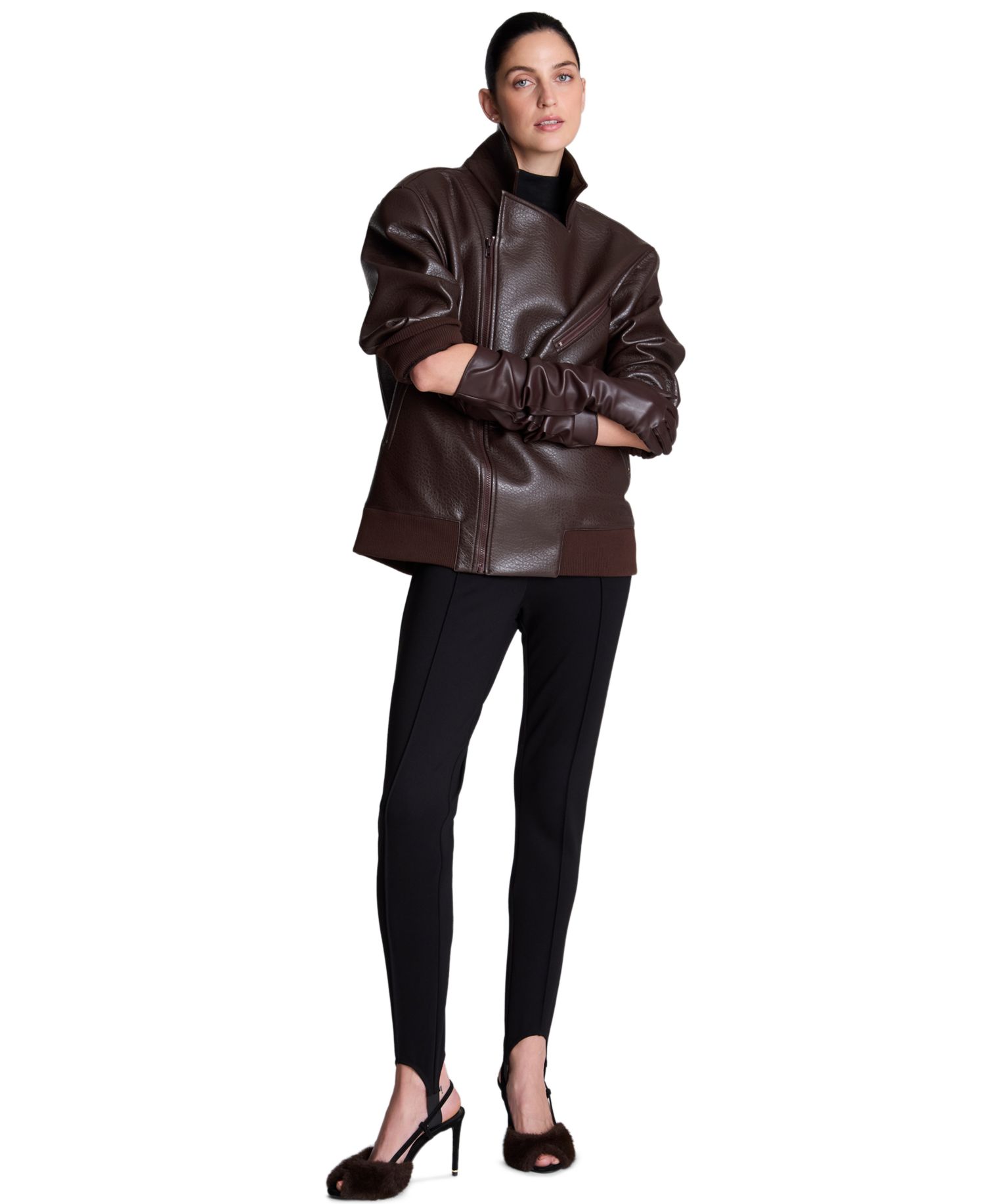 Women's Hollywood PO Pintucked Stirrup Legging