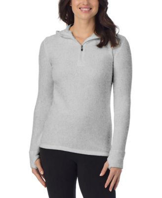 Women's Long-Sleeve Thumbhole Half-Zip Hoodie