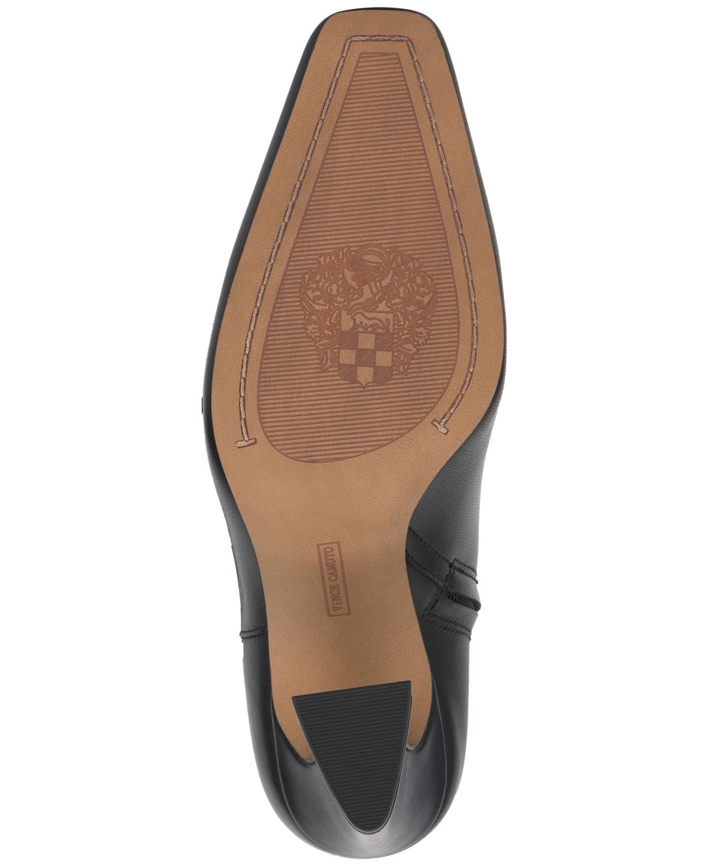 Женские остроносые сапоги Vince Camuto Bennidy, обычная и широкая голень, цвет: Чёрный кожаный — фото 5