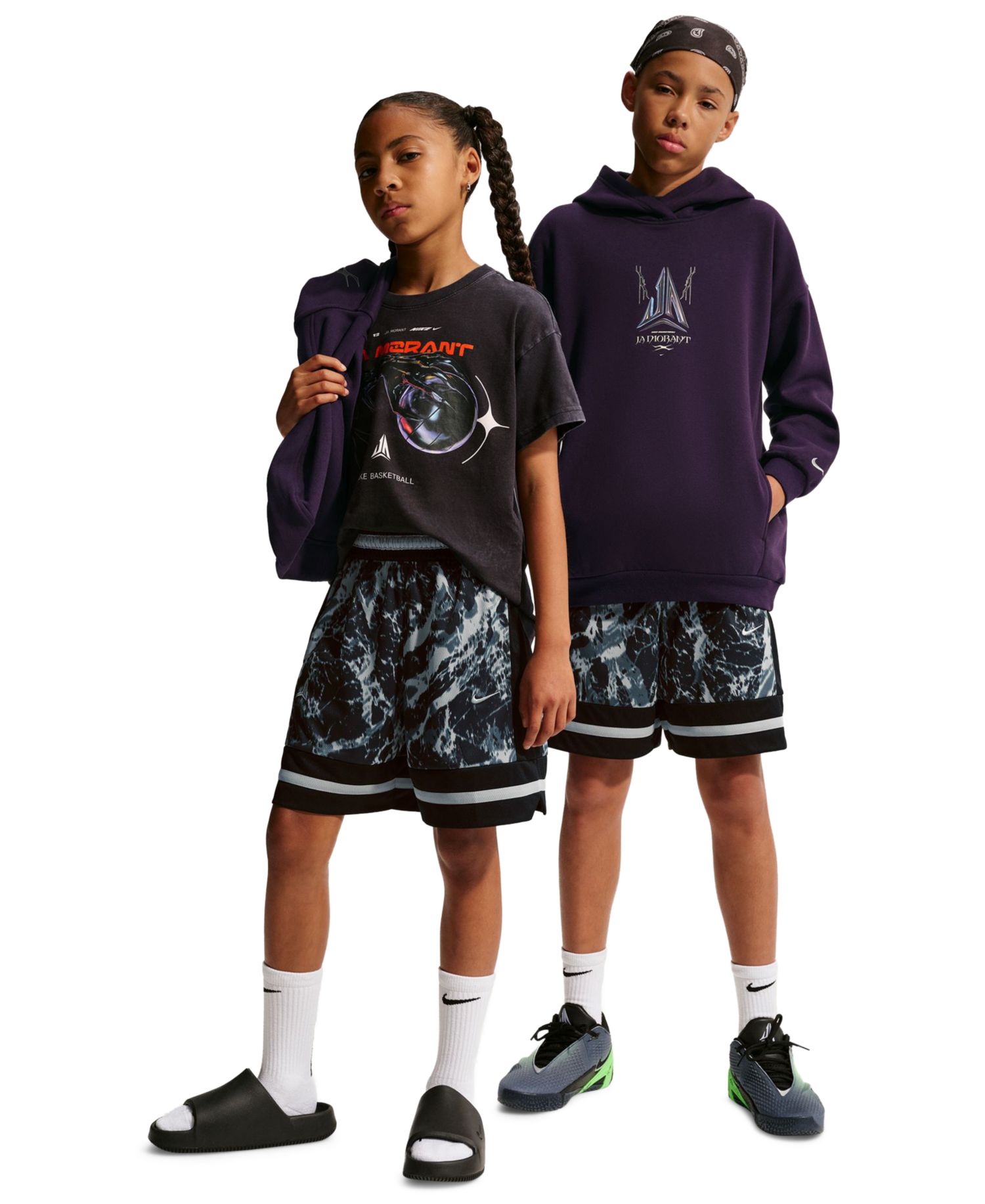 Ja Morant Boys' and Girls' 7-20 Dri-FIT Basketball Shorts