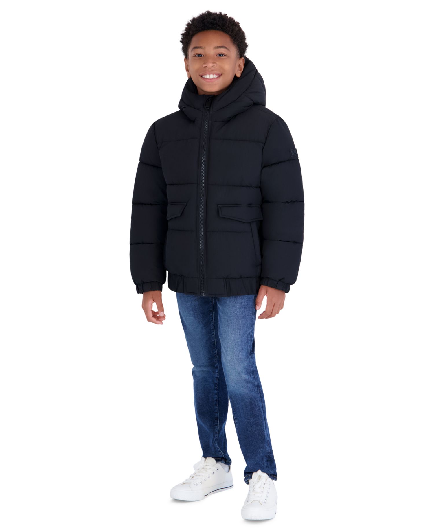 Boys' 8-20 Heavy Weight Ripstop Puffer Hooded Jacket