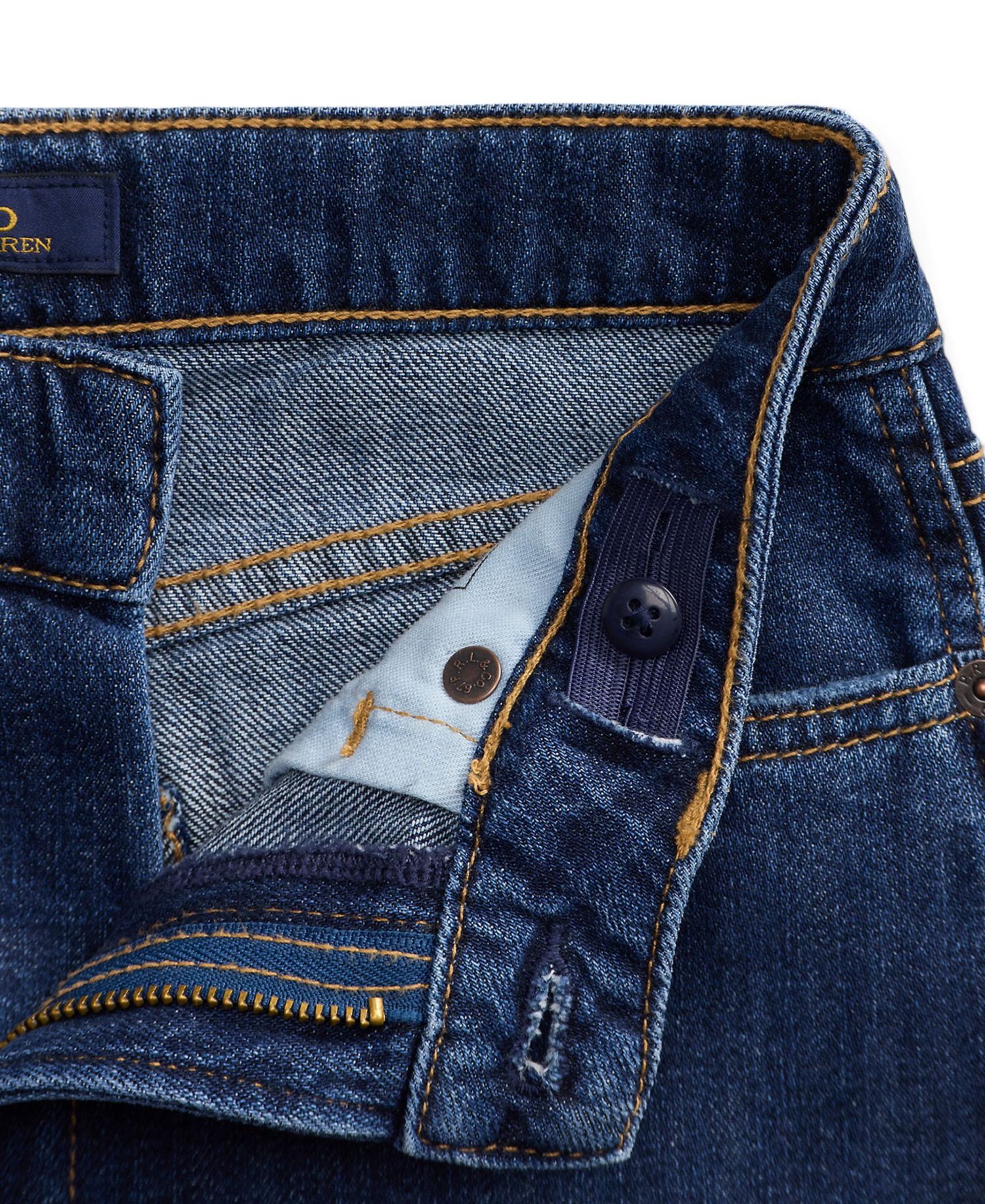 Girls' 7-16 Curved Tapered Cotton Denim Jeans