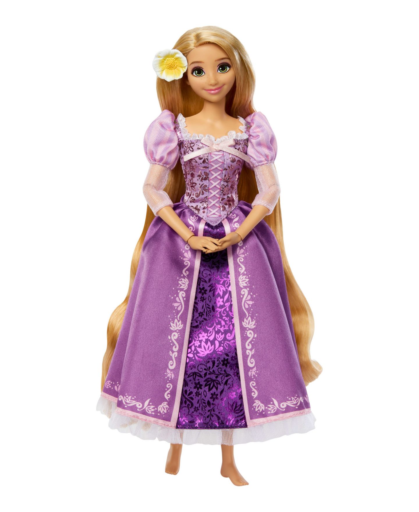 Детская кукла Disney Princess Rapunzel 13" Sparkling Fashion Doll with Removable Dress & Hair Accessory, от 4 лет — фото 5