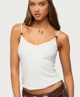 Women's Lilliana Beaded V-Neck Tank Top