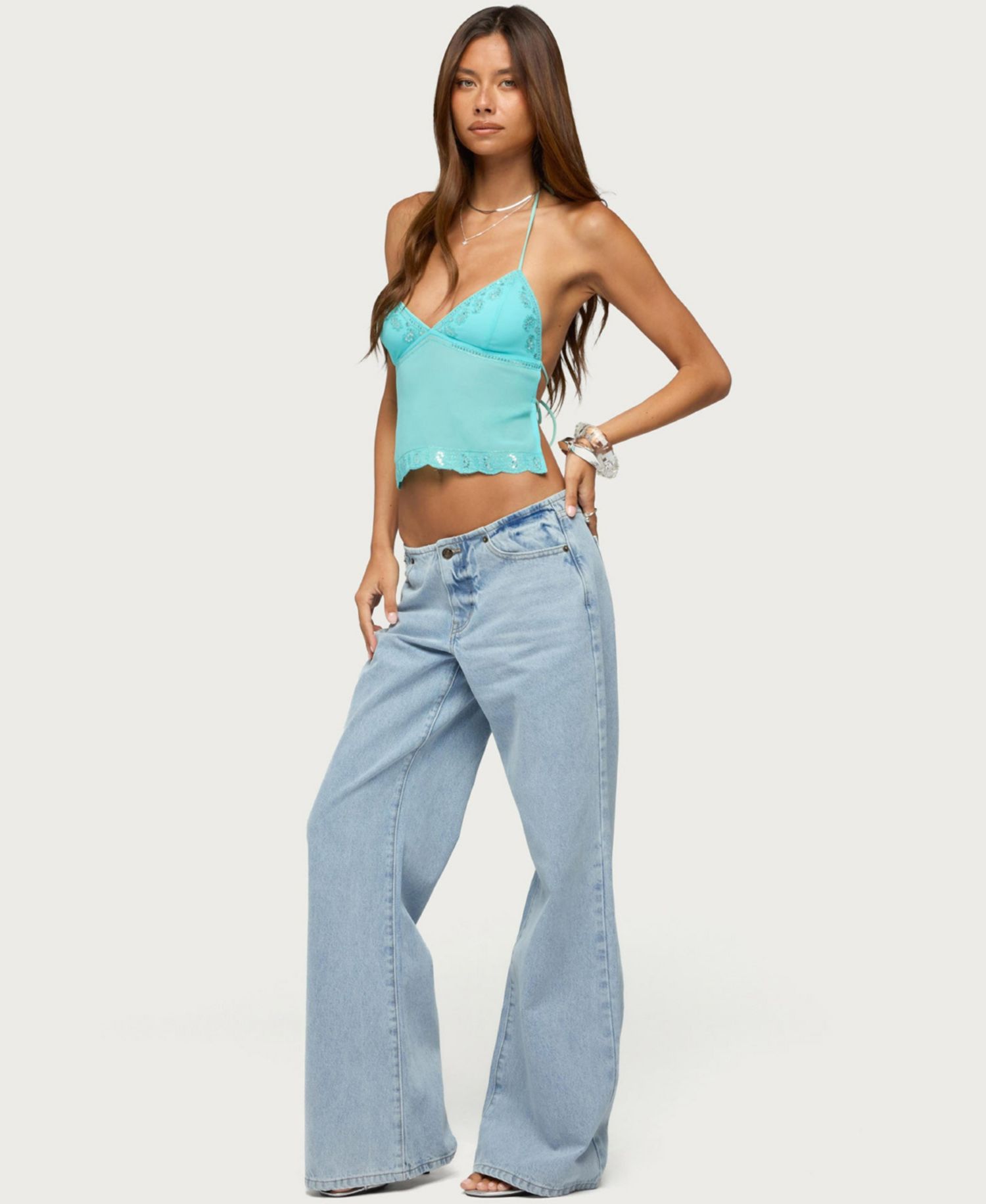 Women's Veya Low-Rise Baggy & Relaxed-Fit Jeans