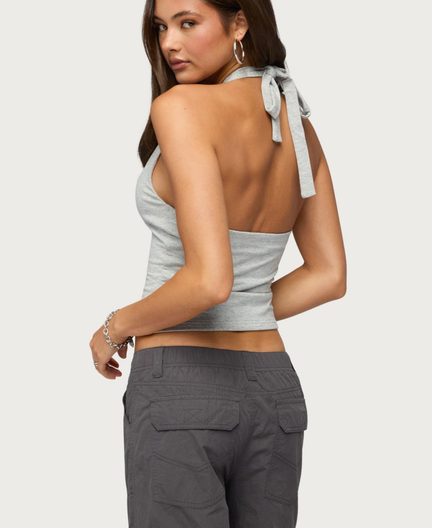 Womens Bennet V Neck Halter Top