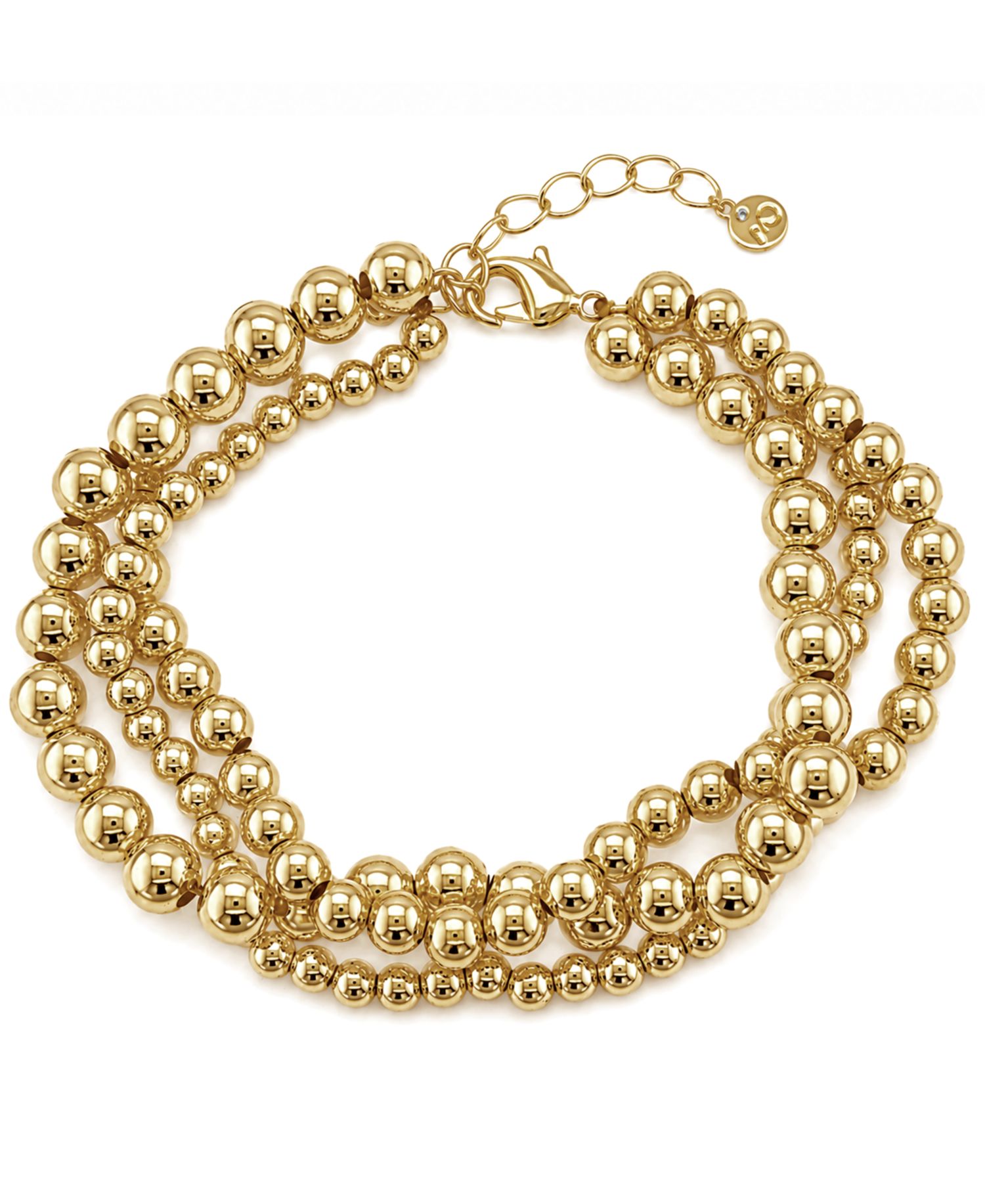 Triple Row Bead Bracelet