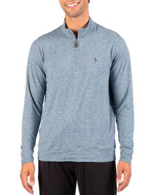 Men's Brushed Melange Quarter Zip Sweater