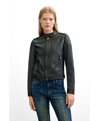 Women's Jacket Leather Effect