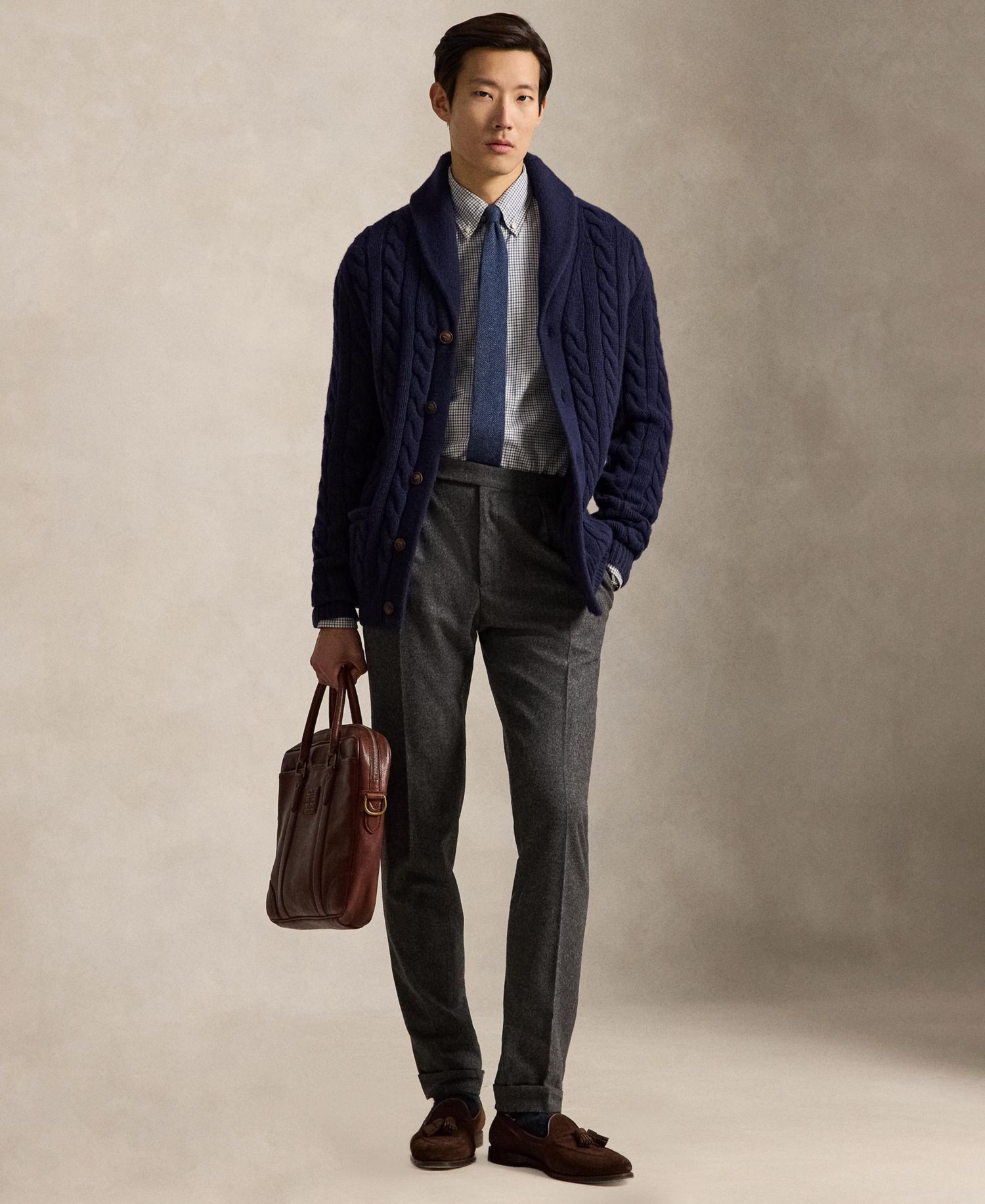 Men's Classic-Fit Plaid Twill Shirt