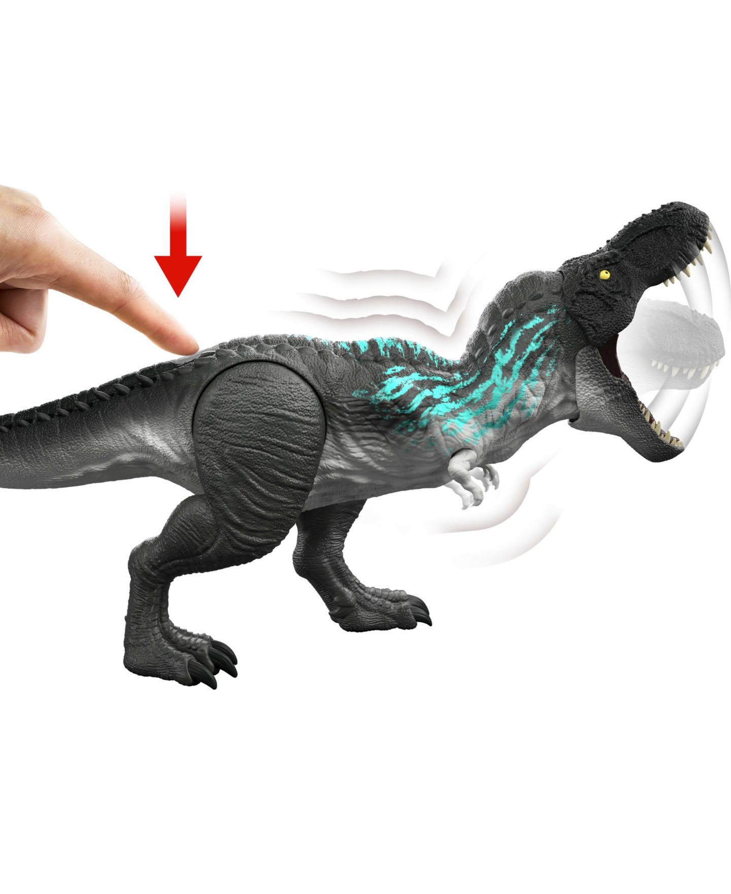 Детская фигурка Jurassic World Muscle Madness Tyrannosaurus Rex 21.5" Action Figure, Ages 4+ — фото 4