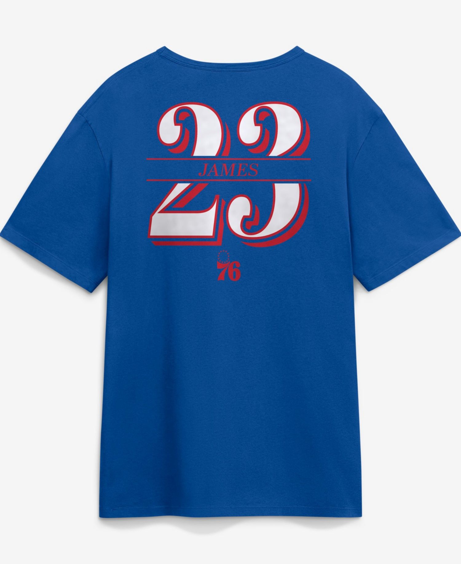 Men's LeBron James Royal Philadelphia 76ers In The Paint Name & Number T-Shirt