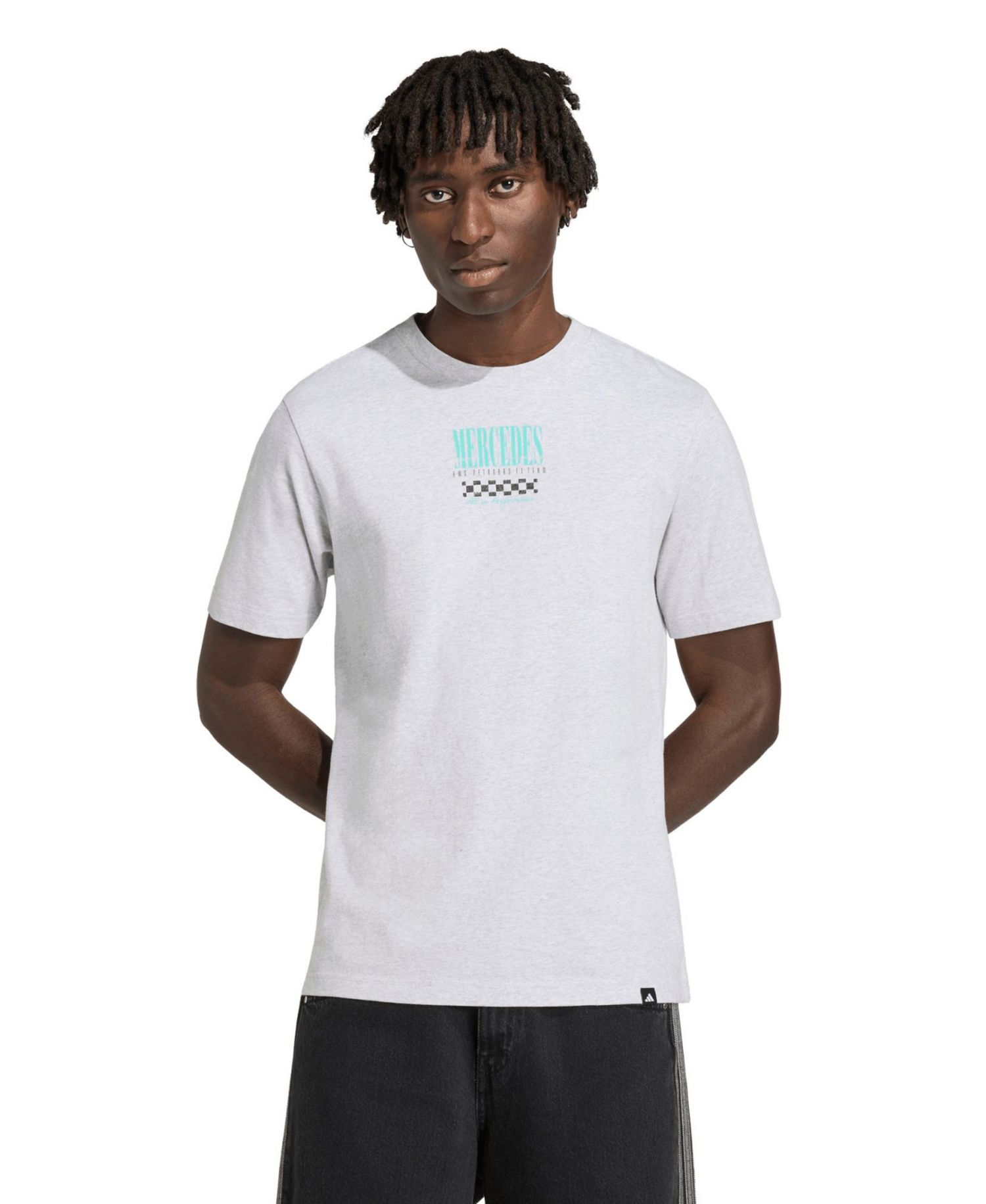 Men's Heather Gray Mercedes-AMG Petronas F1 Team Graphic T-Shirt