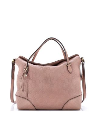 Medium Bree Convertible Top Handle Bag Guccissima Leather