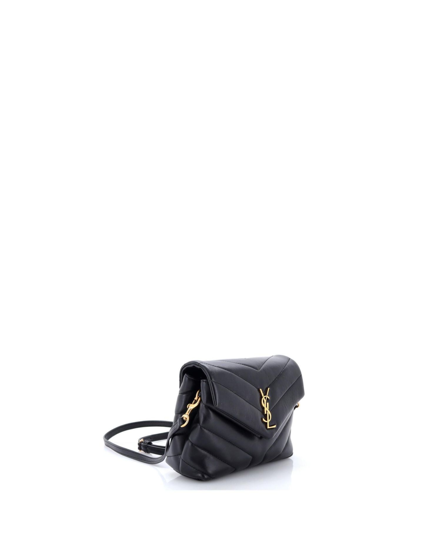 Toy Loulou Shoulder Bag Matelasse Chevron Leather