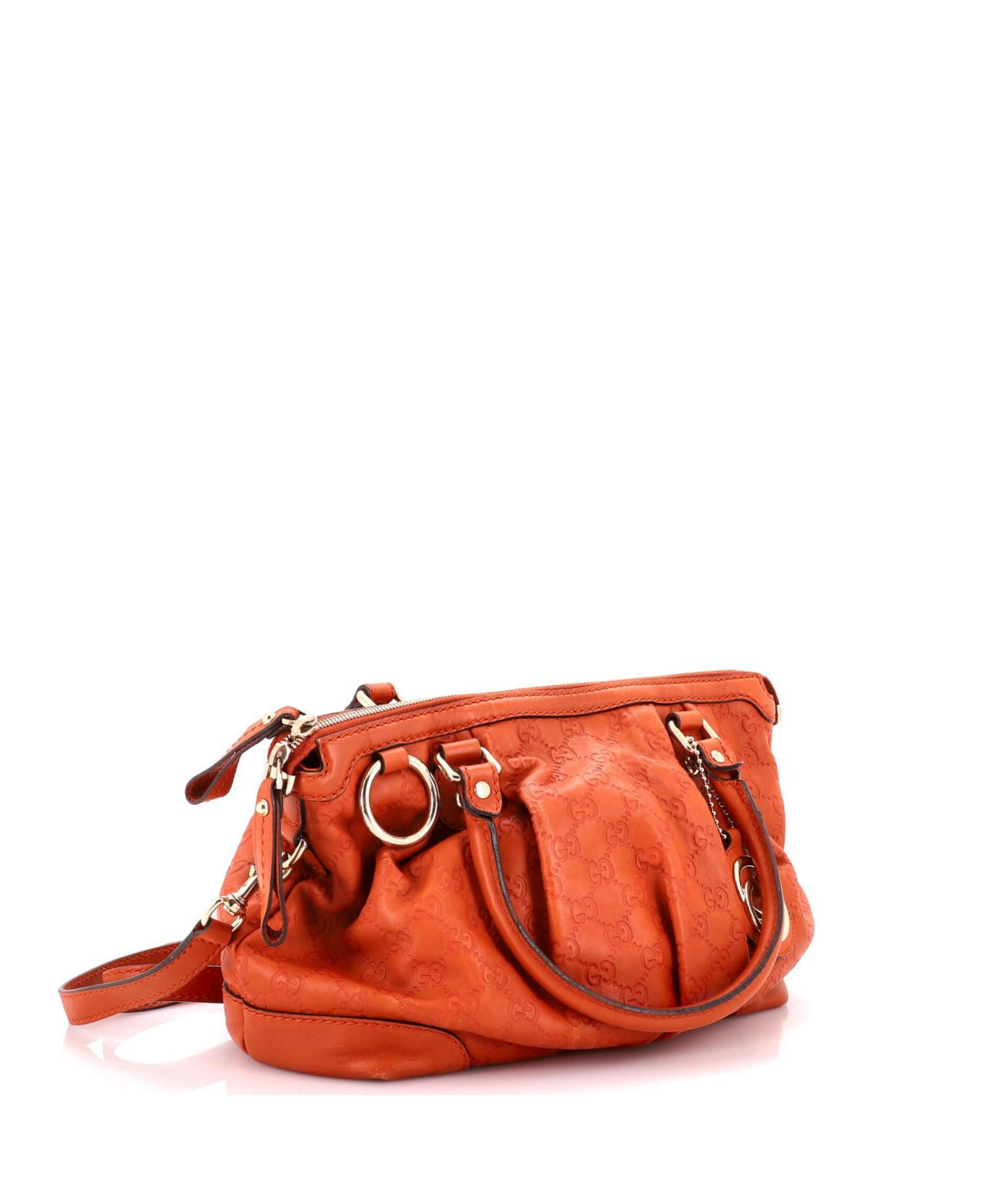 Medium Sukey Top Handle Satchel Guccissima Leather