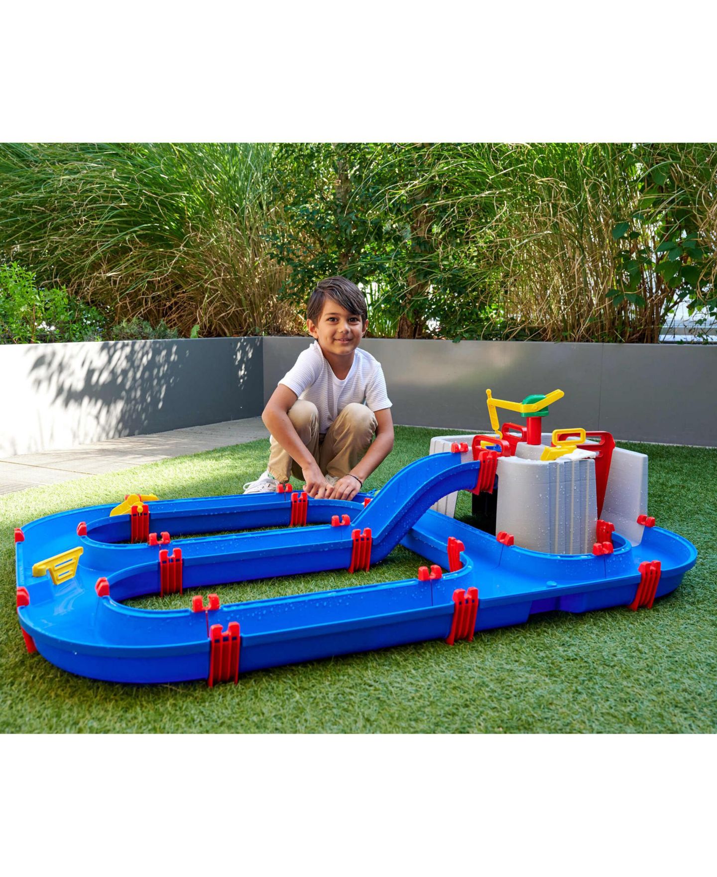 Детский игровой набор Aquaplay Harbor 50.39" x 36.61" x 15.75" Hand-Crank Water Play Set, Ages 3+ — фото 6
