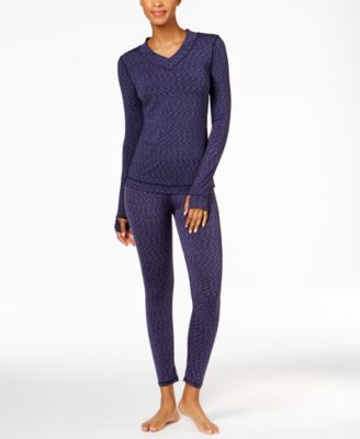 Cuddl Duds Flex Fit Long Sleeve V-Neck 