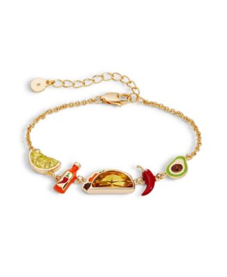 Taco Inline Charm Bracelet