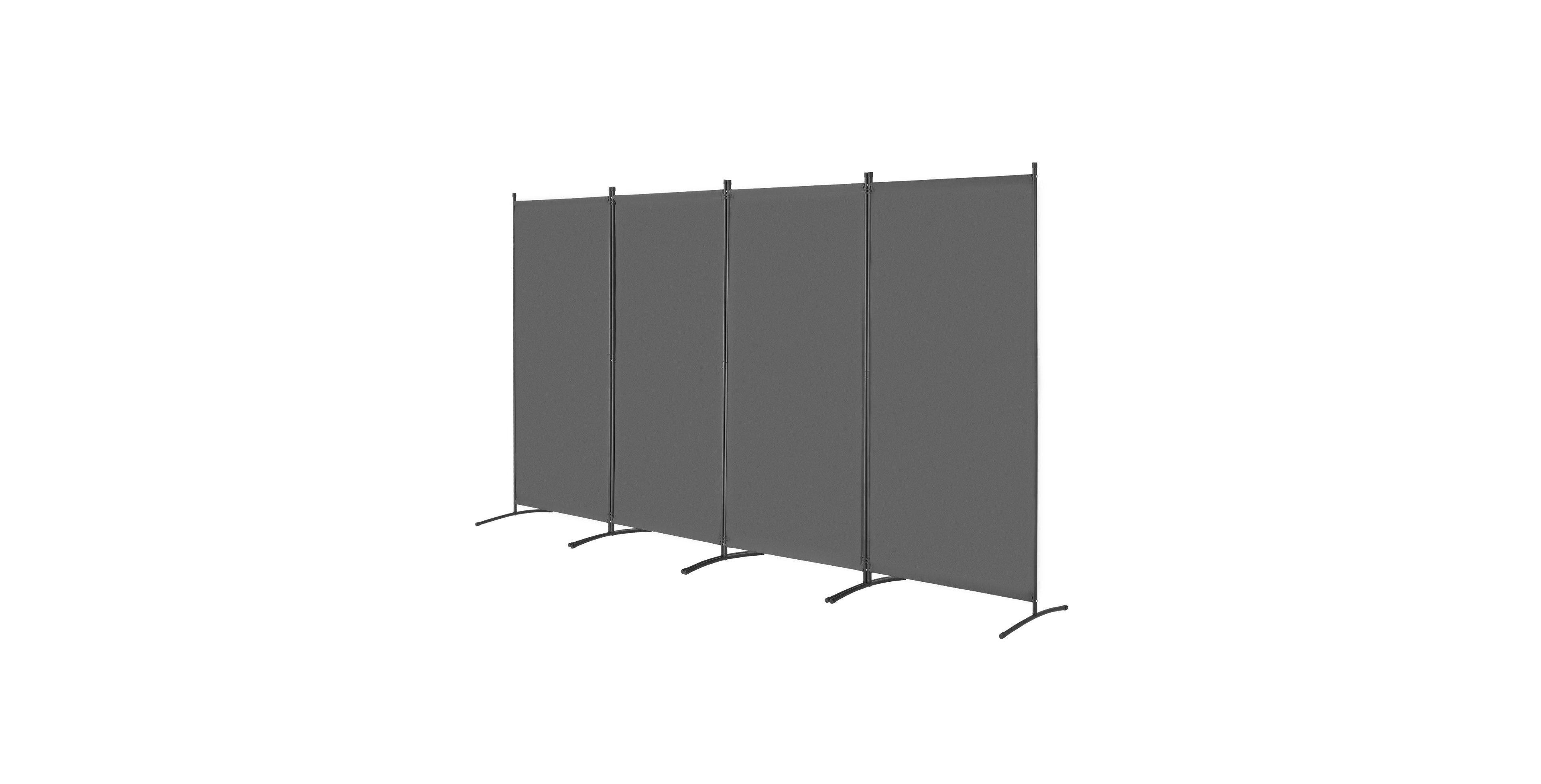 Slickblue Freestanding 4 Panel Room Partition Divider, Portable Privacy Screen for Living Room Bedroom