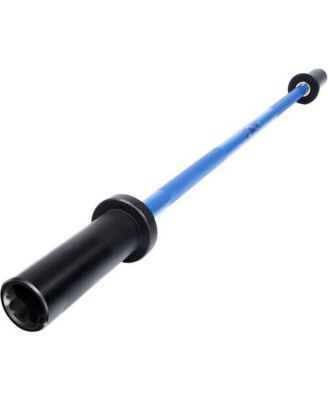 4 Ft Olympic Barbell with Rotating Sleeves and Knurled Grip 400 lb Capacity