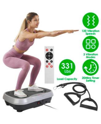 Whole Body Vibration Plate Exercise Machine with Remote, 120 Speed Levels and Resistance Bands