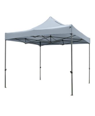 10 x 10 Feet Pop-Up Canopy Tent Easy Setup Gazebo Shelter with Wheeled Bag