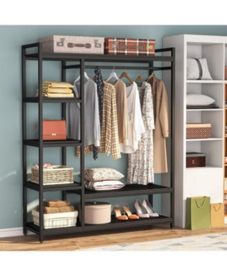 Heavy Duty Garment Rack with Shelves