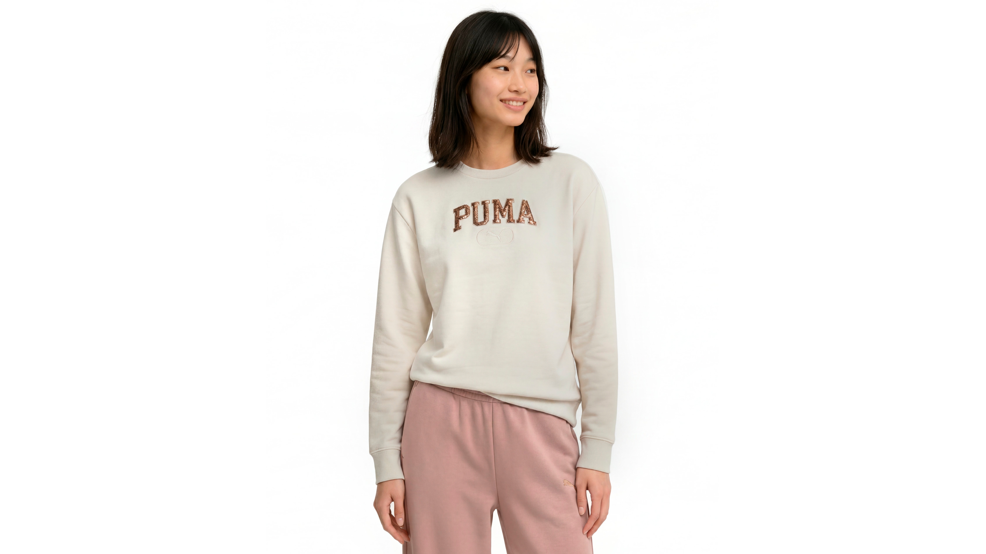 Puma Women's Ess Elevated Sequin Pullover Sweatshirt