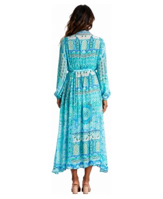 Women's Blue Boho Maxi Dresses