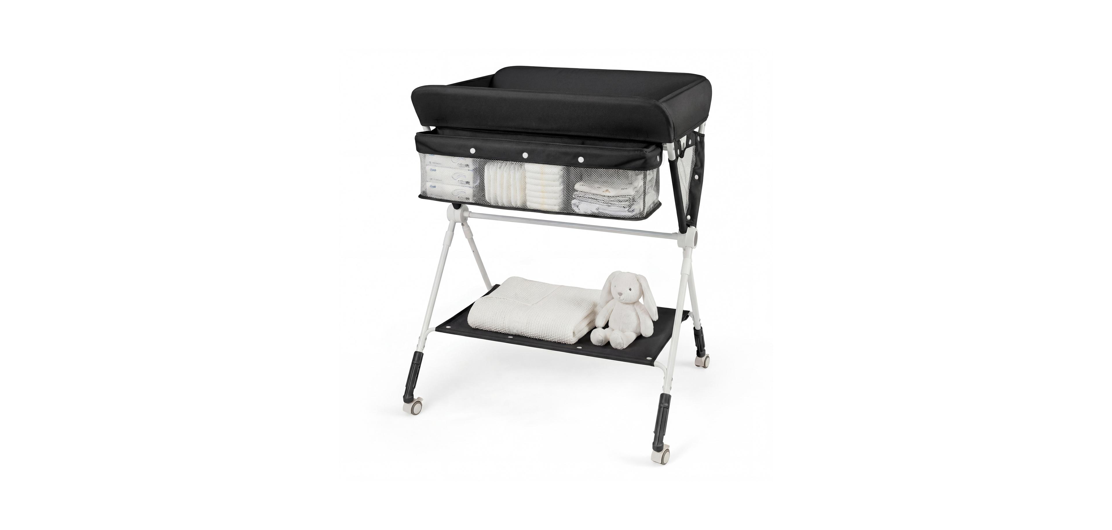 Slickblue Adjustable Height Baby Changing Table Portable Nursery Station