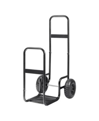 Firewood Dolly Cart with Rubber Wheels Heavy Duty Wood Carrier