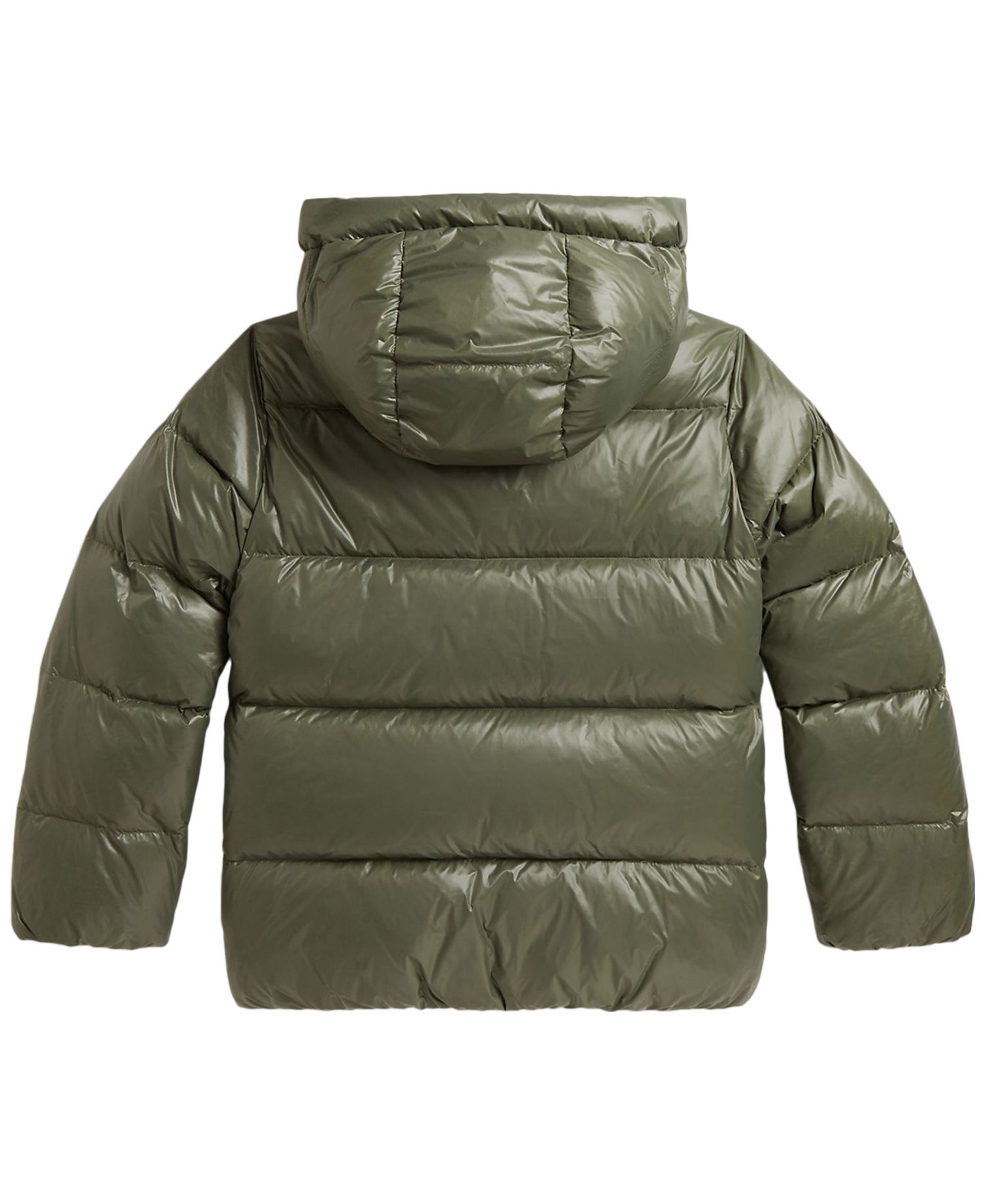 Girls' 7-16 Glossy Down Hooded Jacket